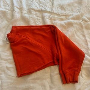 Alo Yoga Exclusive Bright Red Cropped Hoodie